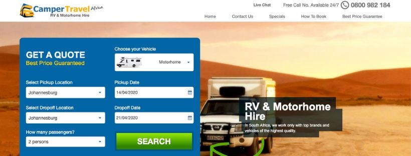 The Camper Travel Africa Affiliate Program