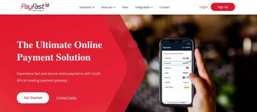 Using Payfast to take payments when selling online in South Africa